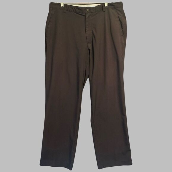 FootJoy FJ Athletic Fit Pants Mens 38x30 Black Performance Chino Golf Stretch - Picture 1 of 12